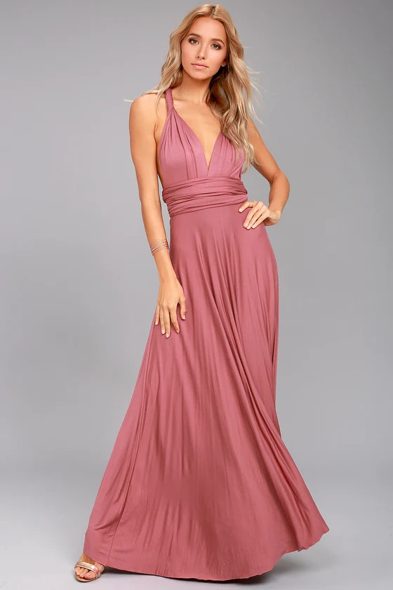 Tricks of the Trade Rusty Rose Maxi Dress | Lulus (US)