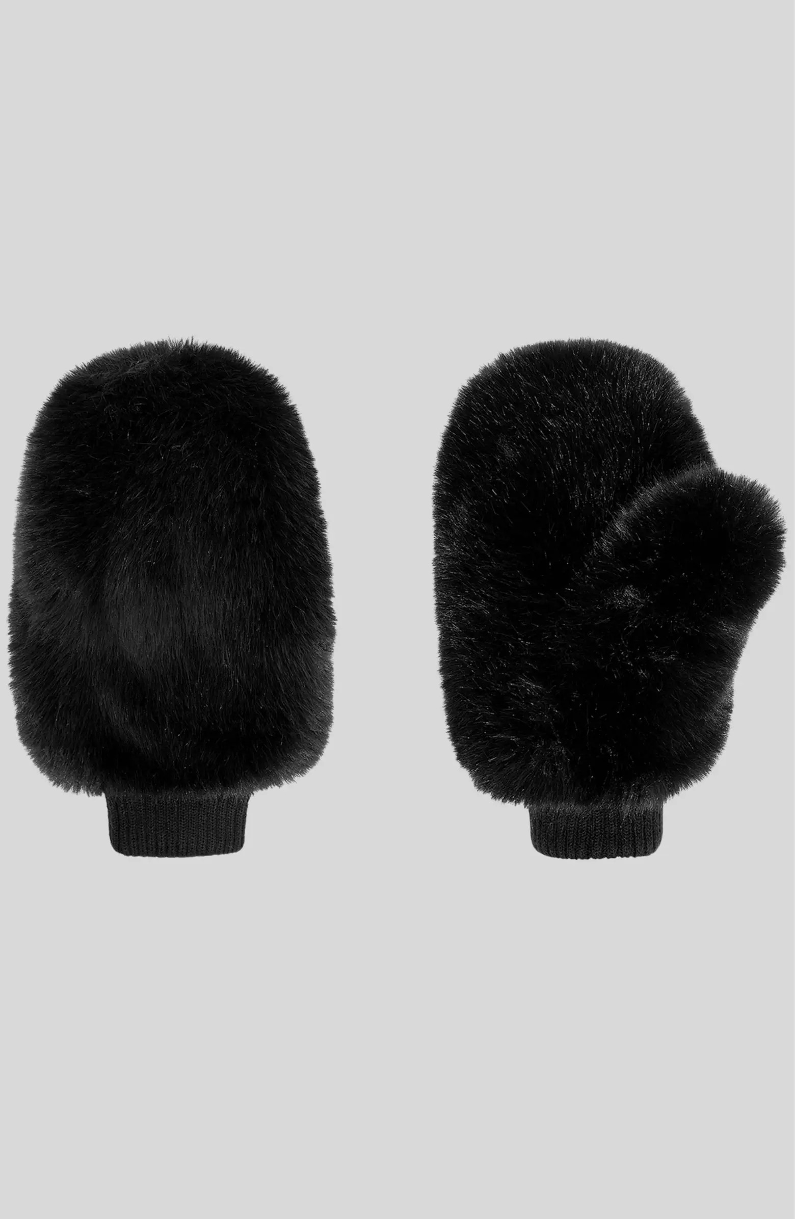 Faux Fur Oversized Mittens | Nordstrom