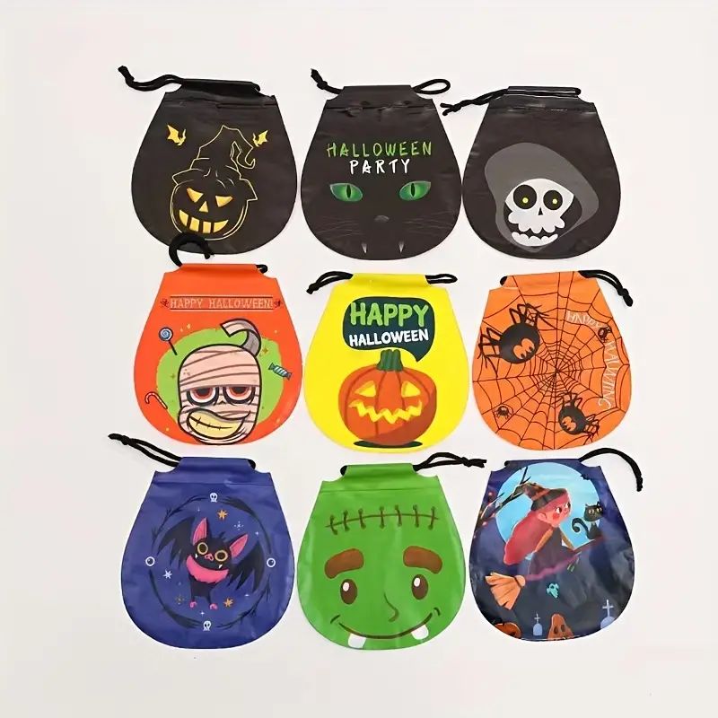 50pcs Halloween Drawstring Treat Candy Bags, 7 X 8 In Small Halloween Goodie Gift Bag Plastic Hal... | Temu Affiliate Program