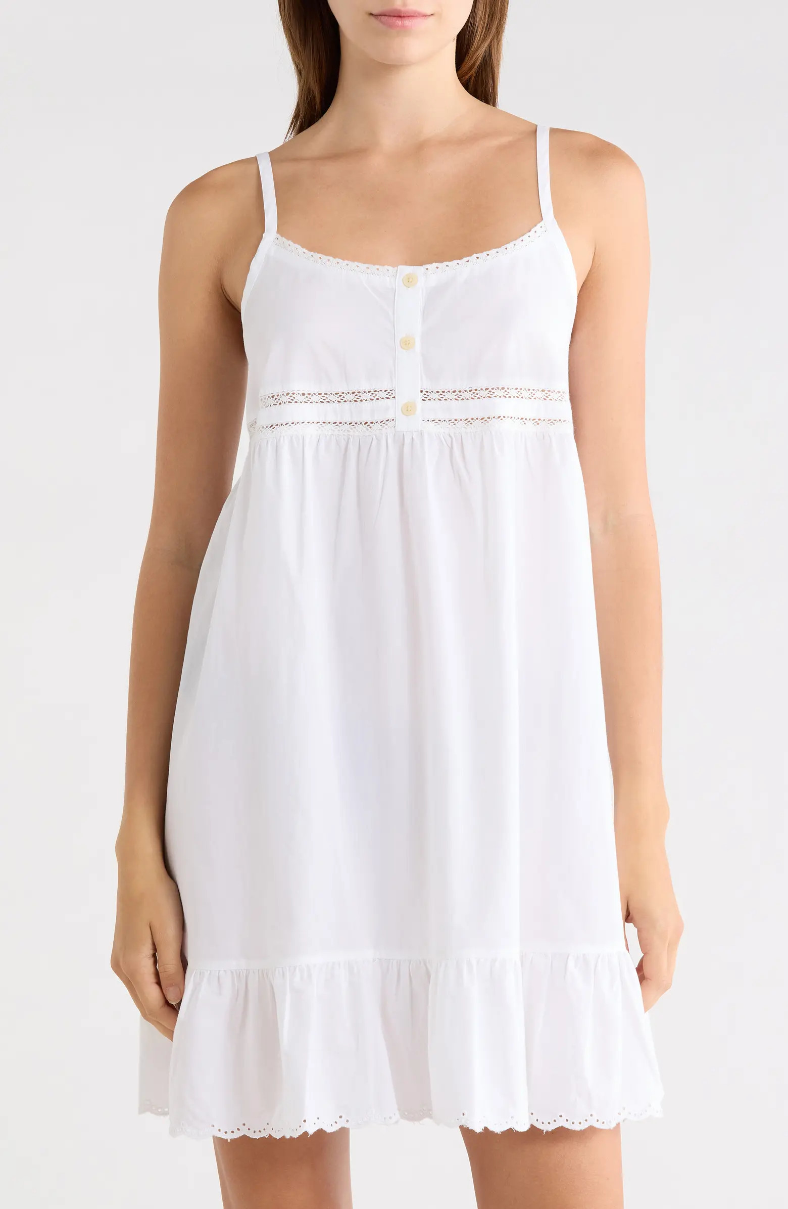 Nordstrom Eyelet Detail Cotton Nightgown | Nordstrom | Nordstrom
