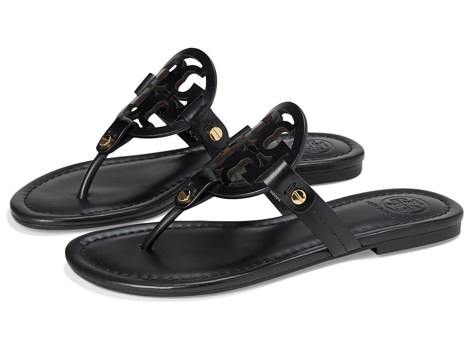 Tory Burch Miller Sandal Women's Shoes Perfect Black : 4.5 M, Leather | Zappos