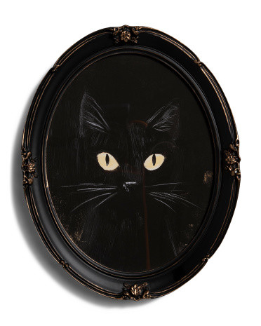 11x14 Black Cat Wall Art | TJ Maxx