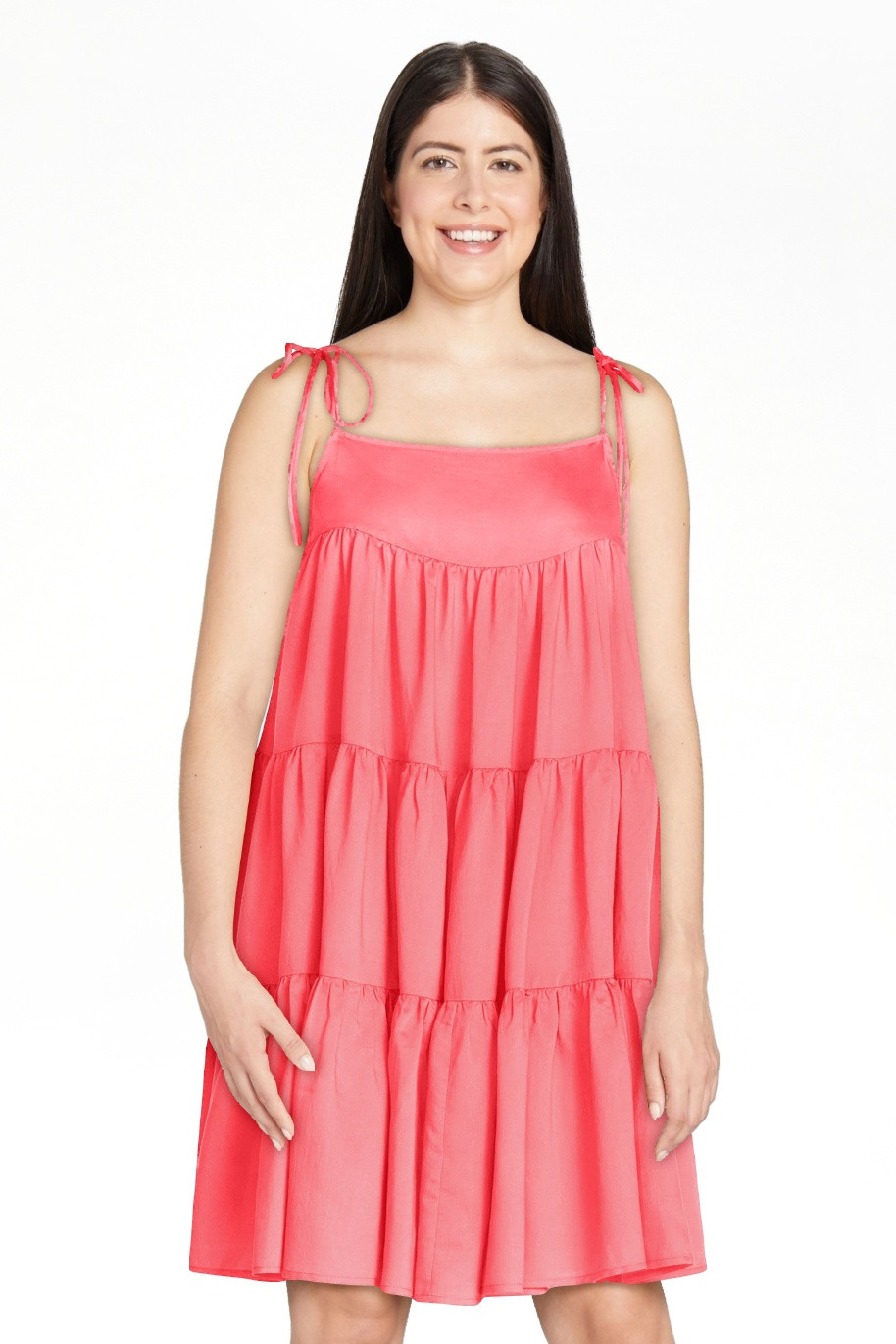 Scoop Women’s Flowy Tier Mini Dress, Sizes XS-XXL | Walmart (US)
