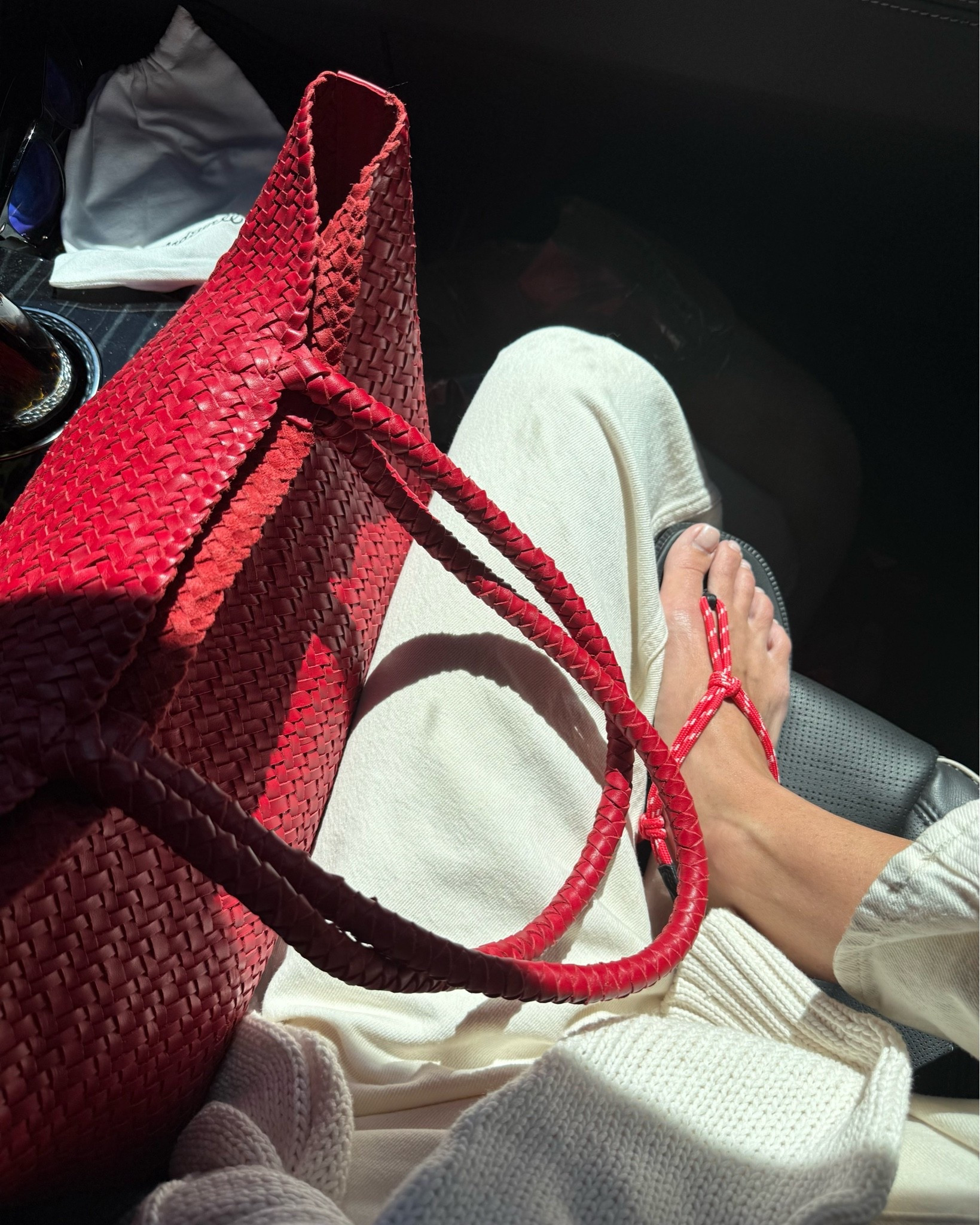 Summer sandals and red bag 🤩

#LTKxMadewell #LTKSaleAlert #LTKOver40