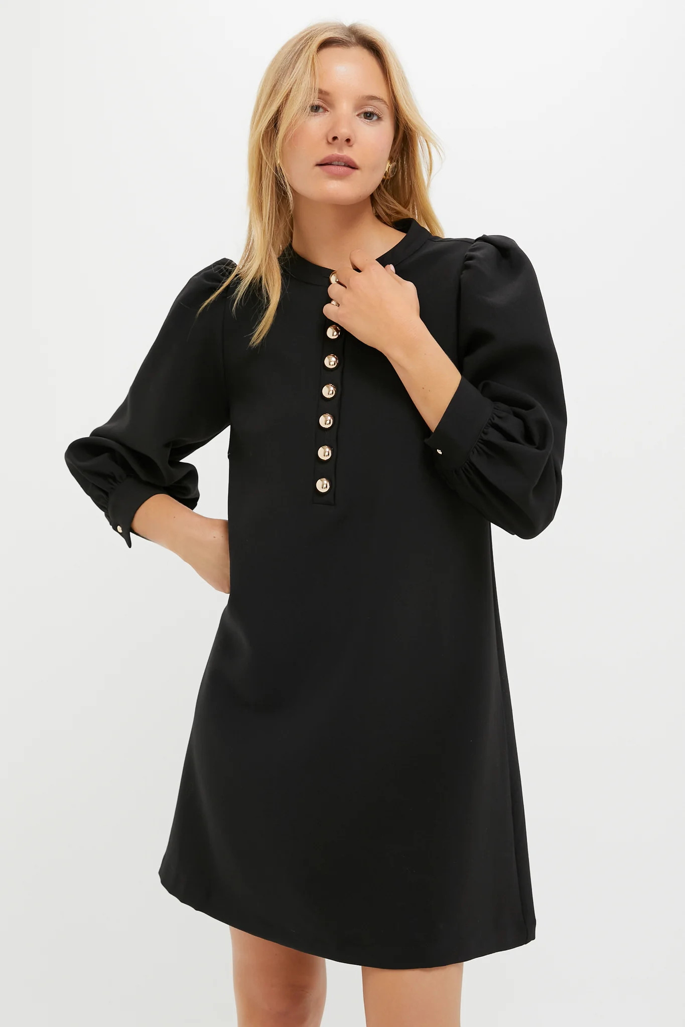 Black Crepe Samantha Dress | Tuckernuck (US)