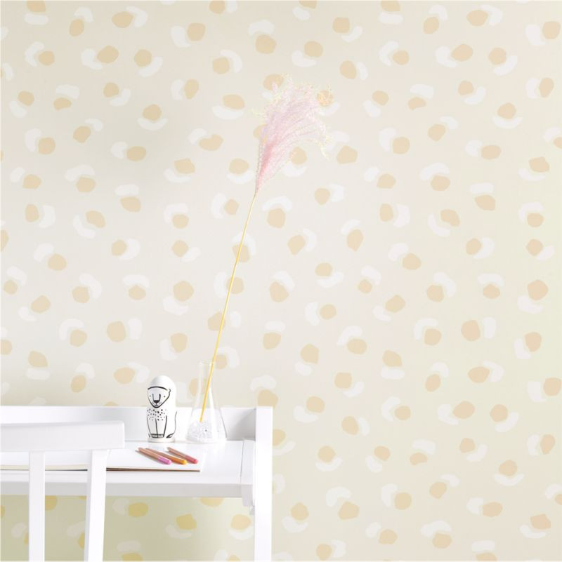 Chasing Paper Spotted Removable Wallpaper 2'x8' | Crate & Kids | Crate & Barrel