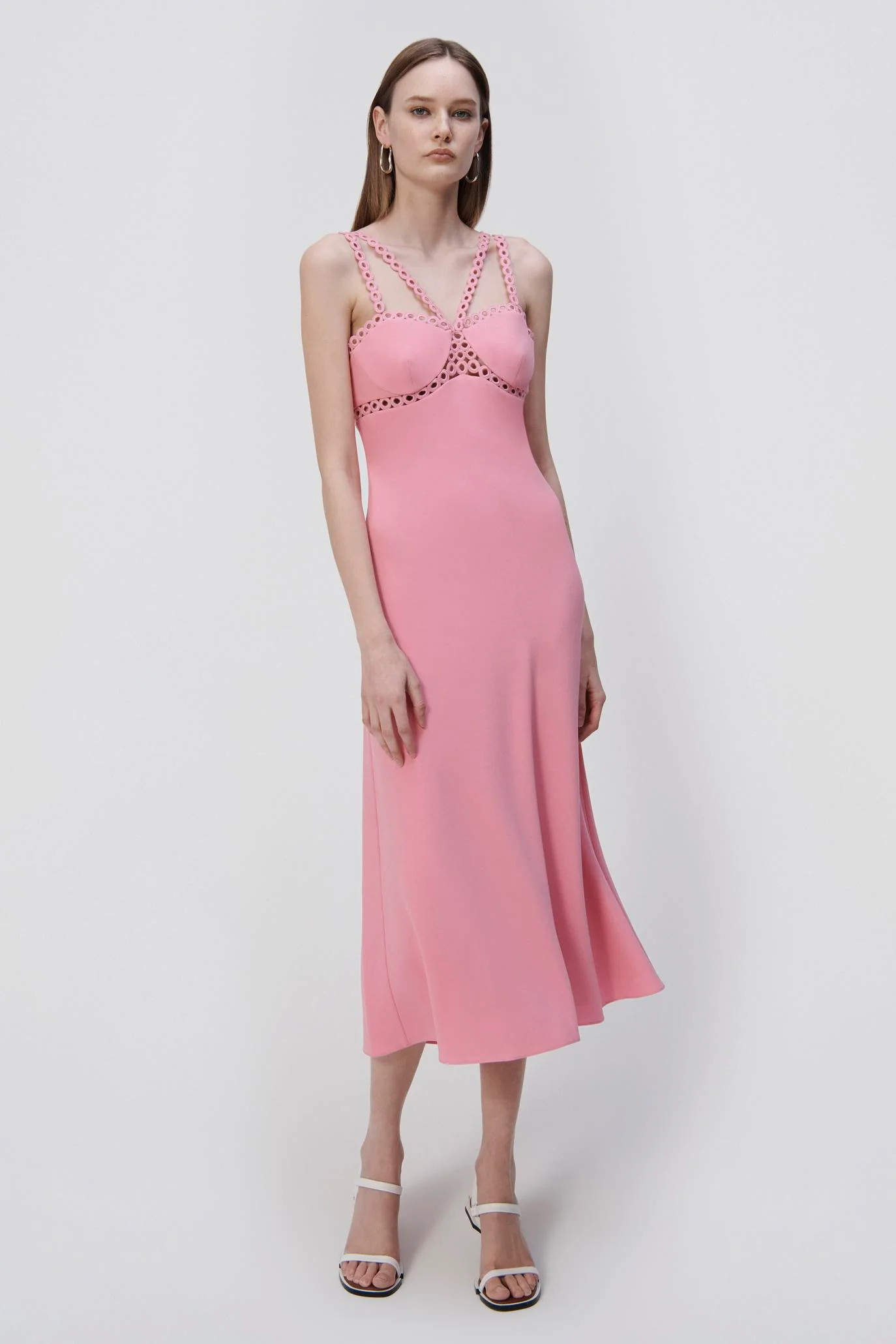 Sevilla Crochet Ring Midi Dress | Simkhai