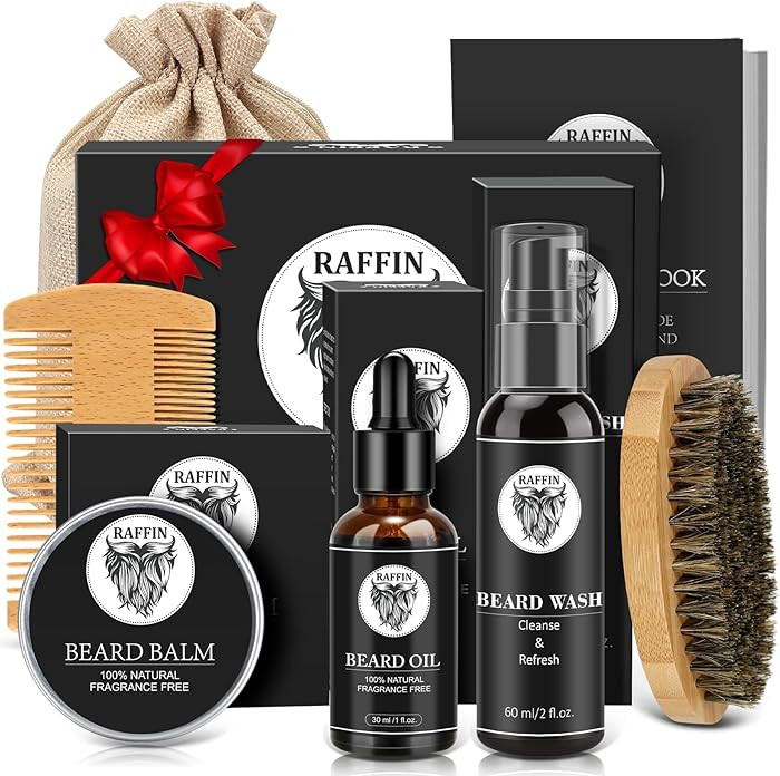 Christmas Gifts for Men - Beard Kit for Men's Self-care, Outfits Men's Grooming Routine, Annivers... | Amazon (US)