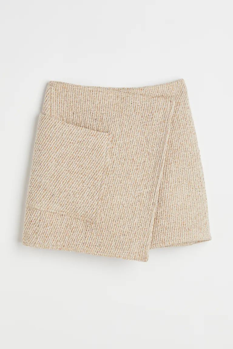 Silk-blend Wrapover Skirt | H&M (US + CA)