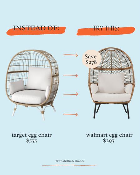 Add some boho flair to your patio with this stylish wicker egg chair! 🌿 Perfect for comfortable seating with a touch of chic design. 😎 Who else loves mixing style and comfort? 🙋‍♀️ #BohoVibes #OutdoorLiving #WickerChairLove

#LTKhome #LTKSeasonal #LTKFind