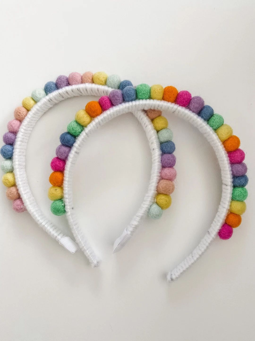 Rainbow Headband Rainbow Felt Ball Headband Girls Headband - Etsy | Etsy (US)