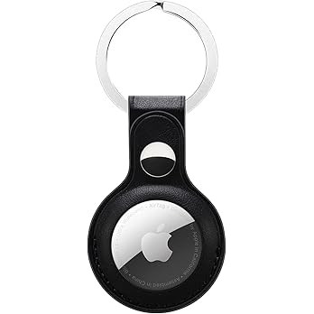 Leather Keychain Case for Apple Air Tag Holder Key Ring for Apple airtag holder | Amazon (US)