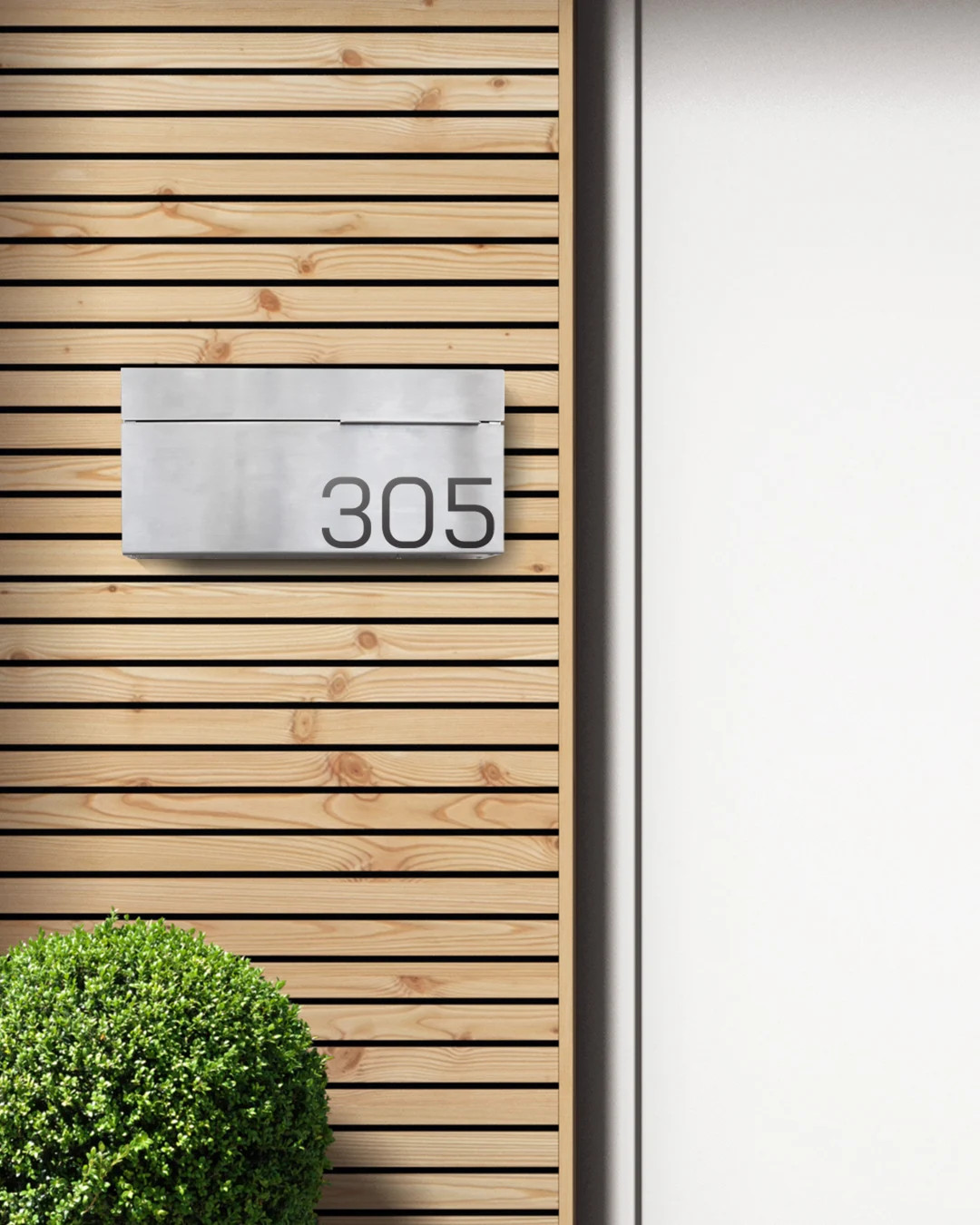 Modern Wall Mount Mailbox, Contemporary Letterbox, Stainless Steel and Large Mailboxes - Etsy | Etsy (US)