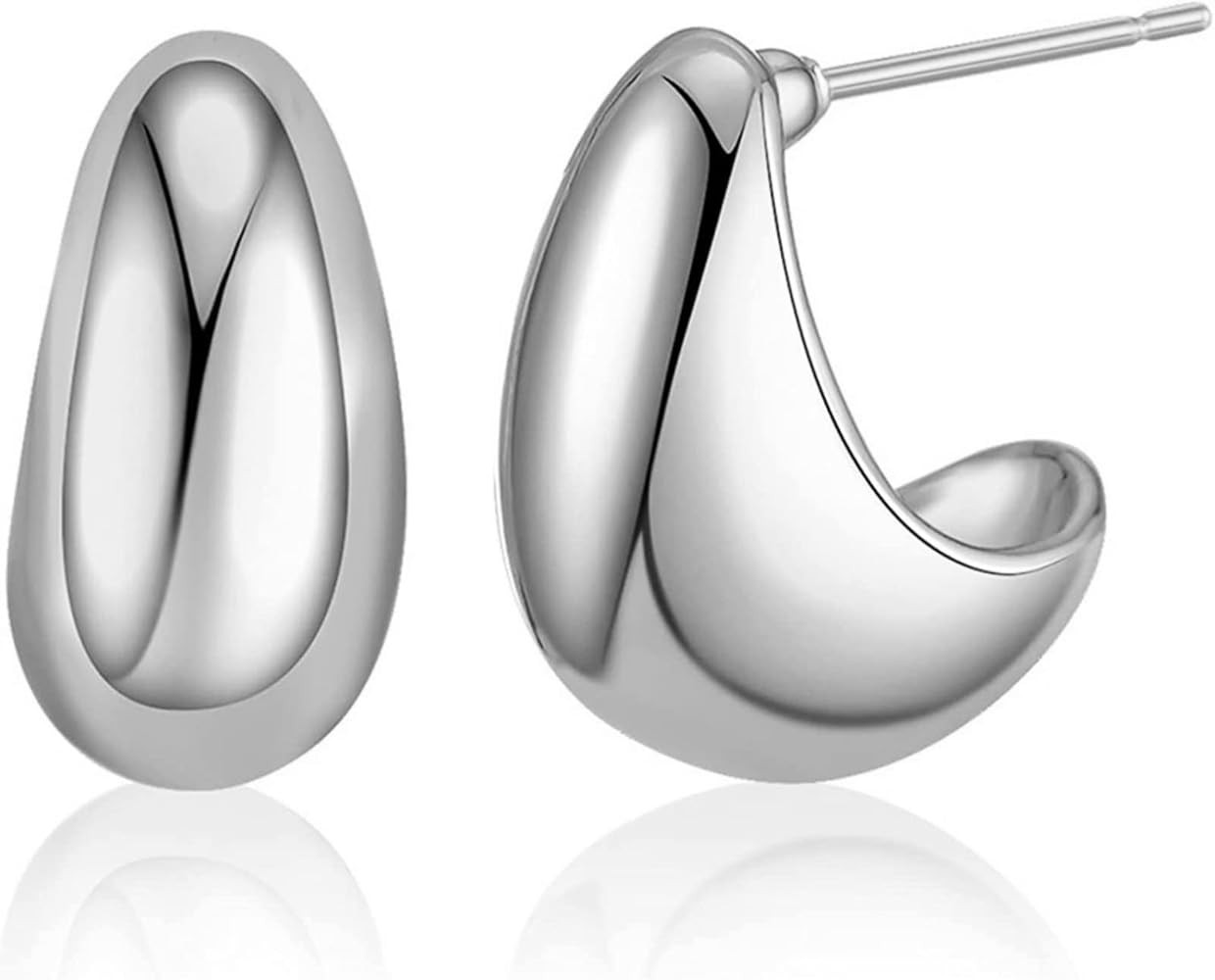 Sonateomber Bottega Dupes Tear Drop Statement Style Earring Stud for Women - Fashion Oversized Tr... | Amazon (CA)