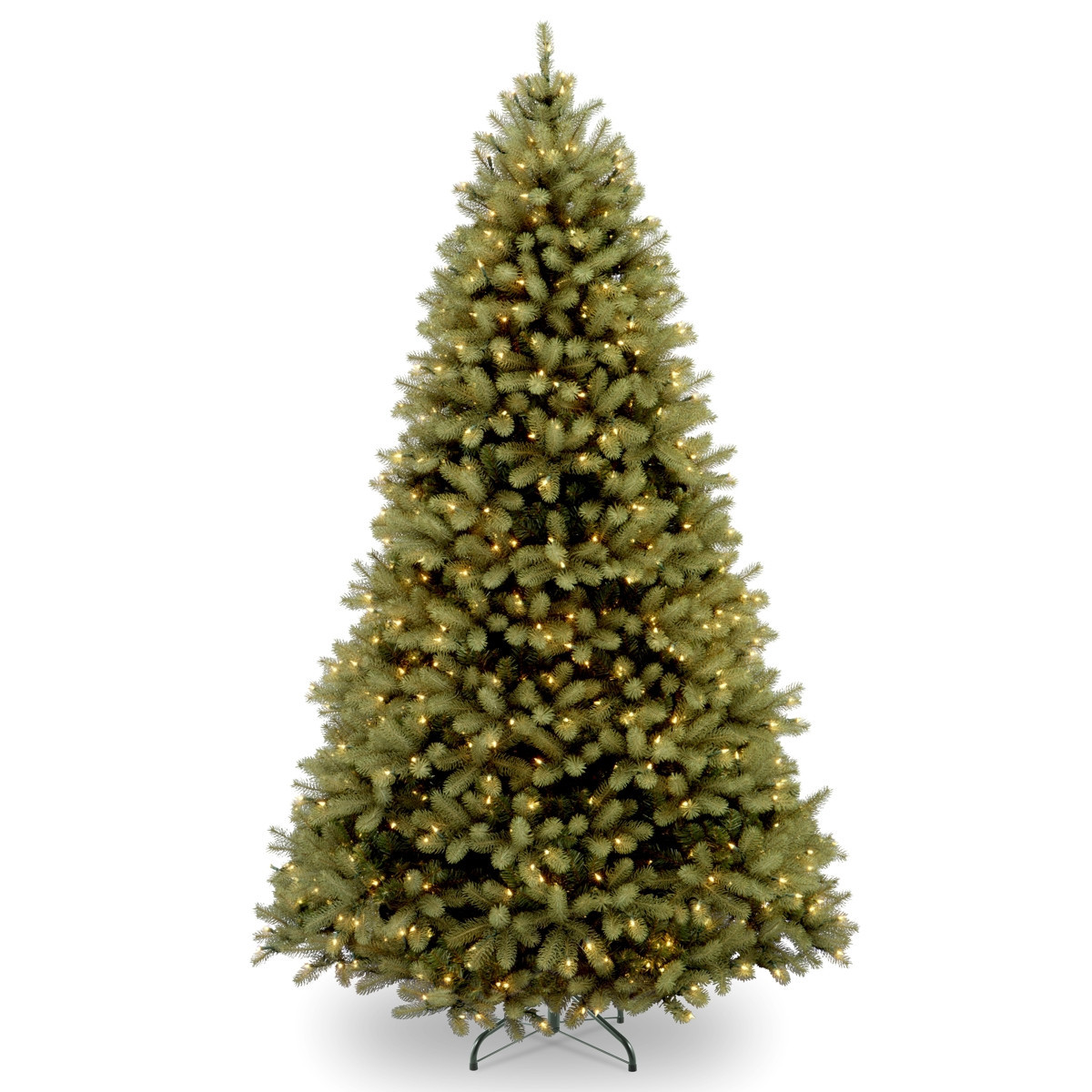 National Tree 6' "Feel Real" Downswept Douglas Fir Hinged Tree with 600 Clear Lights - Green | Macy's