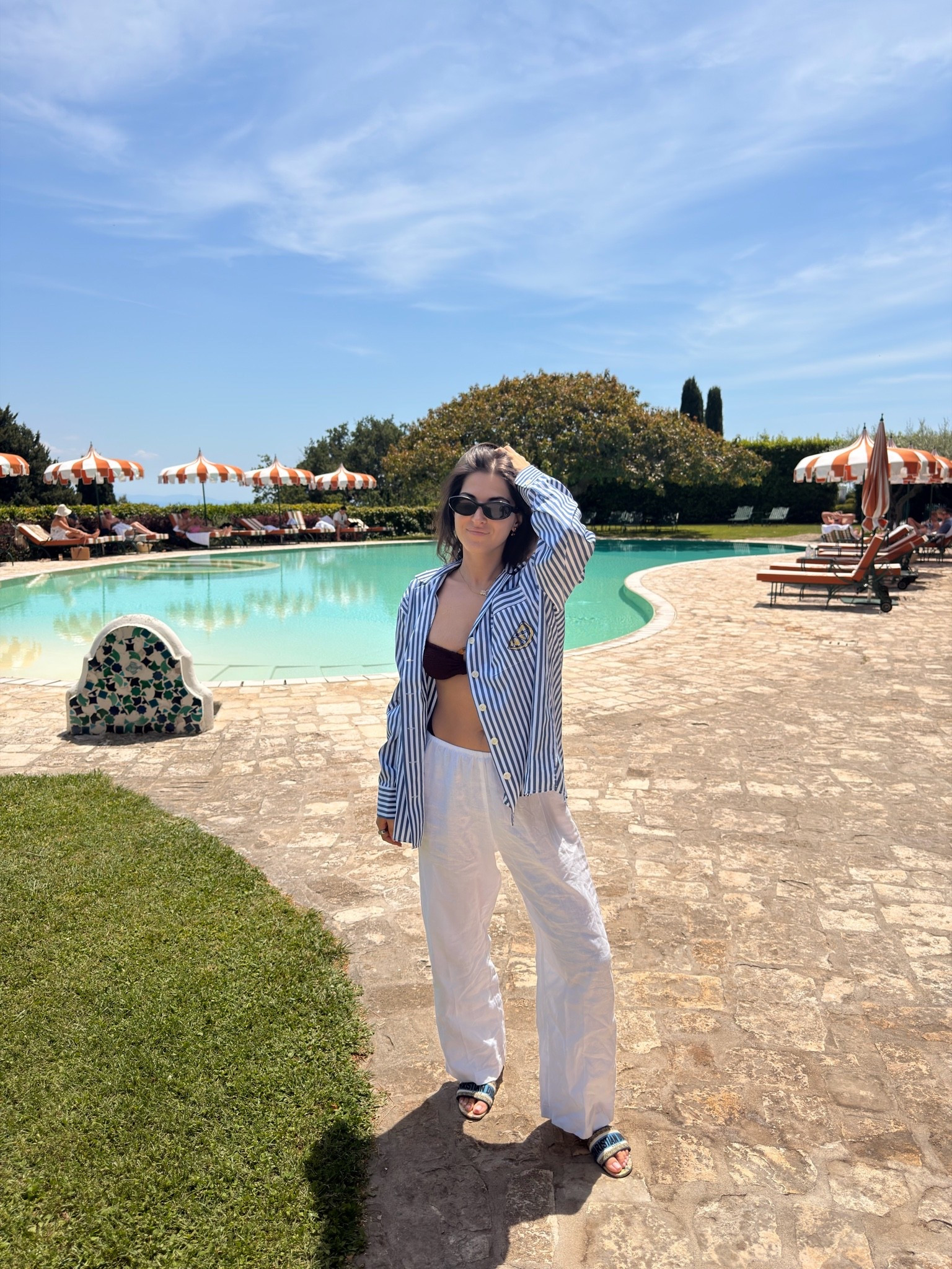 Euro summer outfit. Love wearing an easy pair of linen pants and button down

#LTKootd #LTKSeasonal #LTKTravel