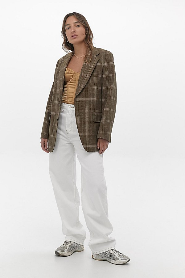 BDG Optic White Modern Boyfriend Jean - White 32W 34L at Urban Outfitters | Urban Outfitters (US and RoW)