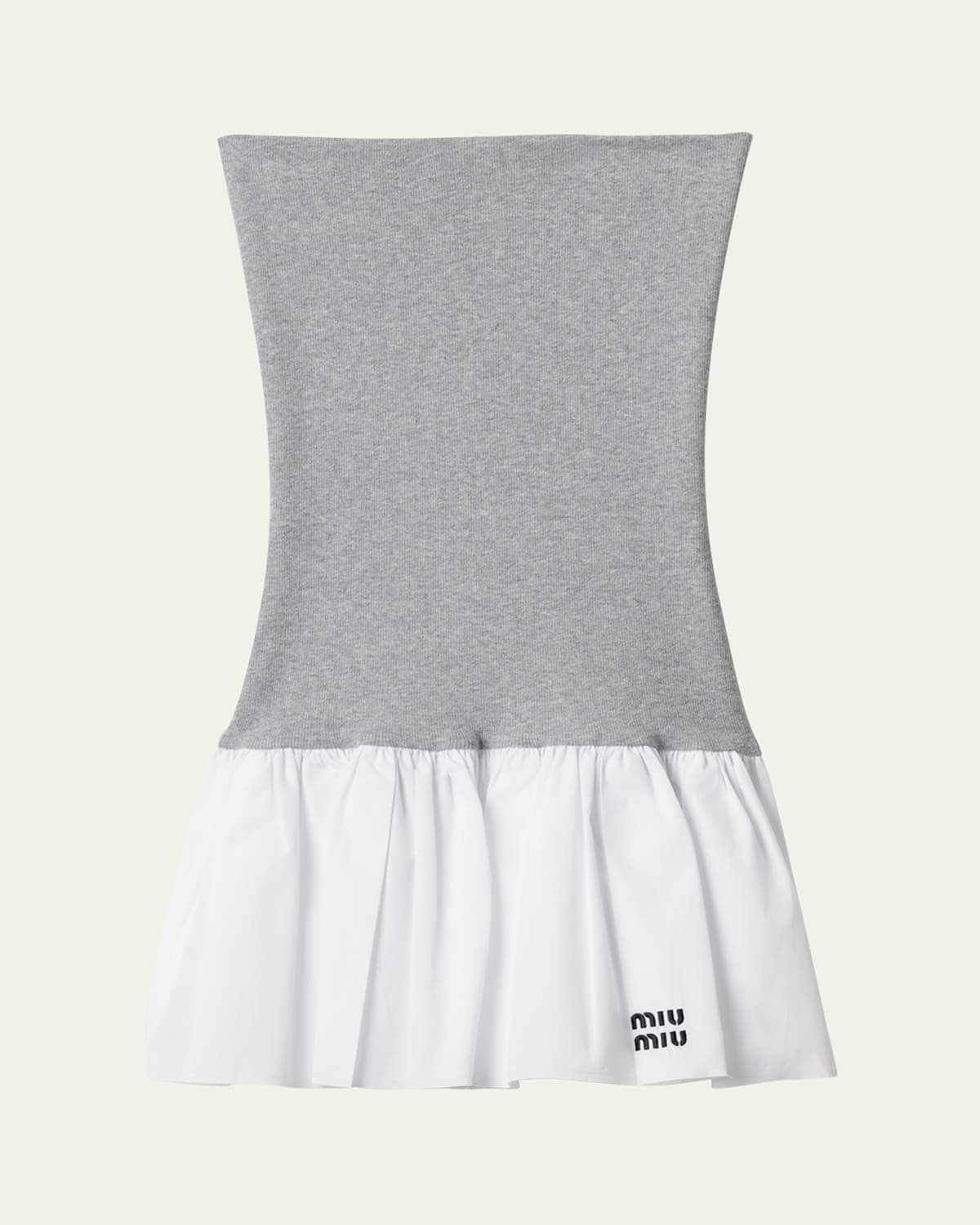 Jersey Popeline Mini Skirt | Bergdorf Goodman