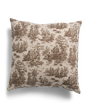 Made In Usa 22x22 Toile Gingham Two Sided Oversized Pillow | Throw Pillows | Marshalls | Marshalls