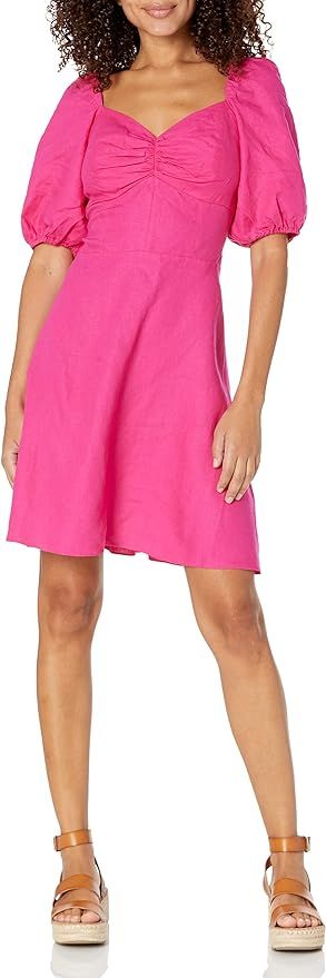 The Drop Women's Nala Twist Front Linen Mini Dress | Amazon (US)