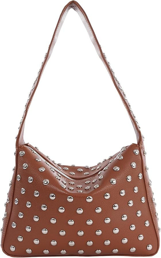 Studded Purses Y2k Shoulder Bag 90s Punk Women Small Shouder Purse Vegan Leather Designer Handbag... | Amazon (US)