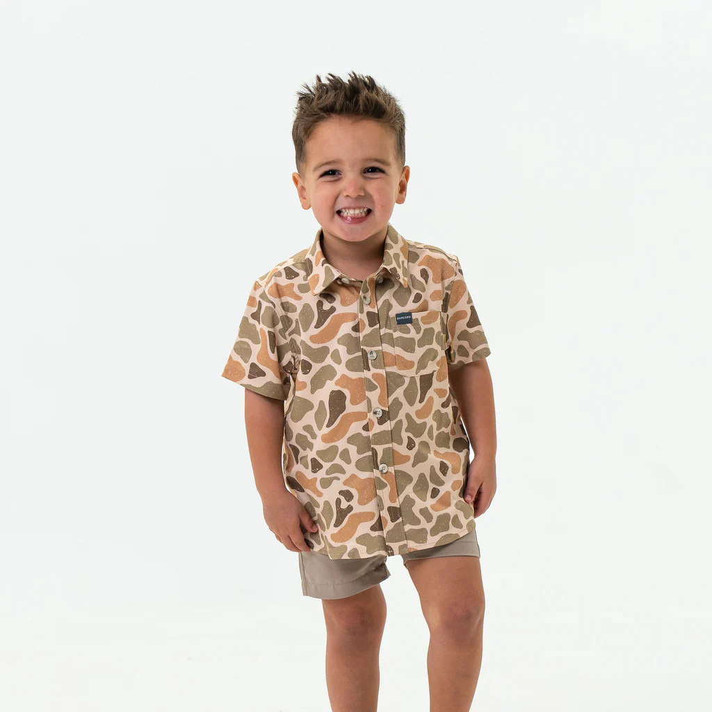 Youth Performance Button Up - Venado Camo | BURLEBO