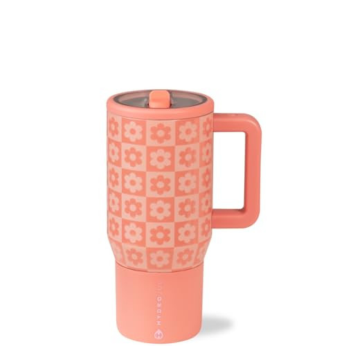 HydroJug Kids - 20 oz Insulated Kids Water Bottle with Flip Straw & Handle | Leak-Proof & Durable | Perfect for School, Sports, Lunch, Travel & Camp, Daisy Checkers | Amazon (US)