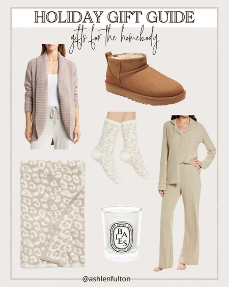 Holiday gift guide. Gifts for her, gifts for the homebody, cozy gifts, cozy gift guide, barefoot dreams blanket, ugg minis, barefoot dreams cardigan, skims pajamas 

#LTKGiftGuide #LTKunder100 #LTKHoliday