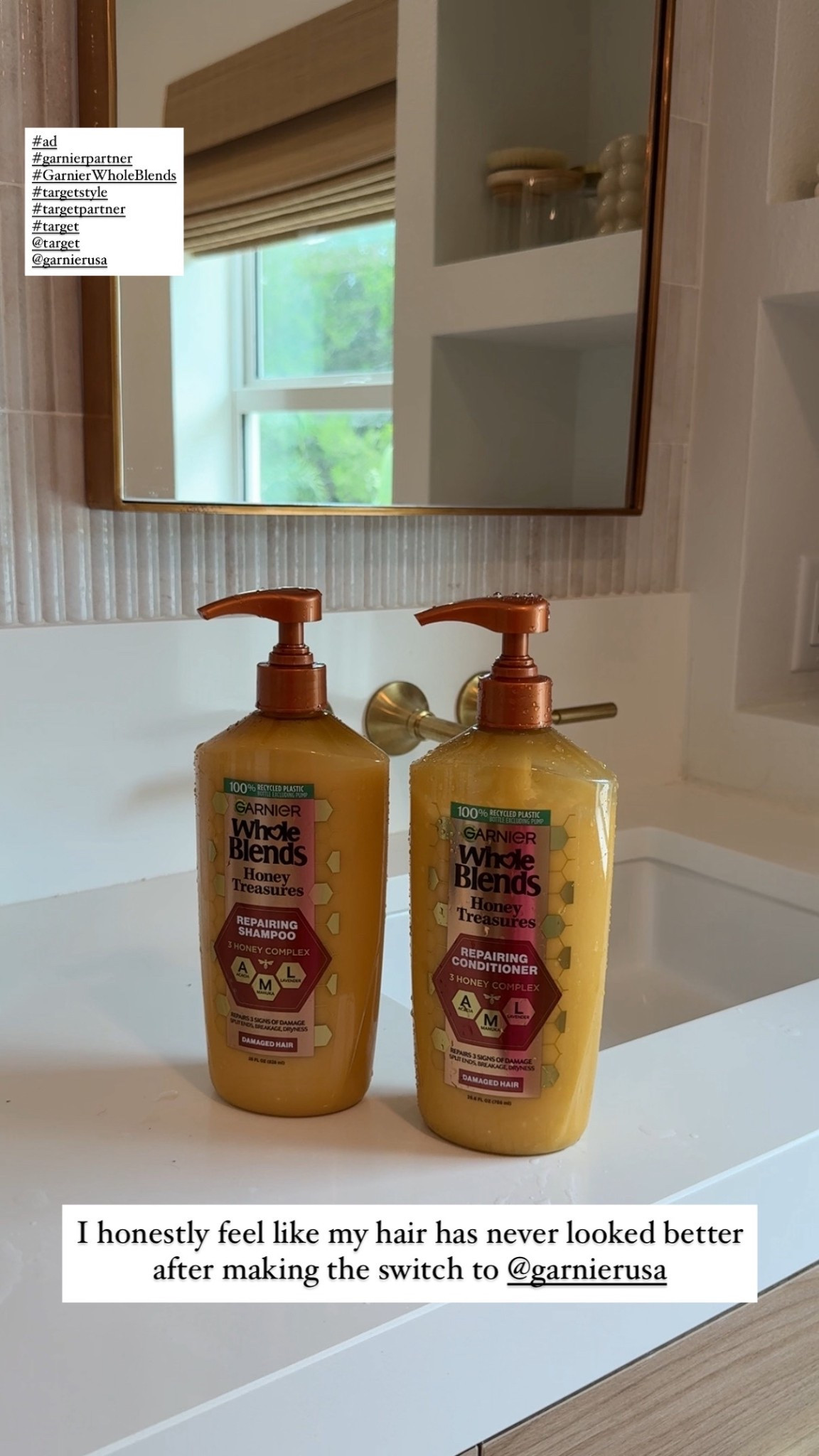 #ad The happiest I’ve ever been with my hair. I switched over to @garnierusa Whole Blends Honey Treasures line. It has completely transformed my damaged hair that needed repairing. Did I mention it’s also inexpensive?! Find it @target or comment SHOP #targetpartner #garnierpartner #targetstyle #GarnierWholeBlends

#LTKBeauty