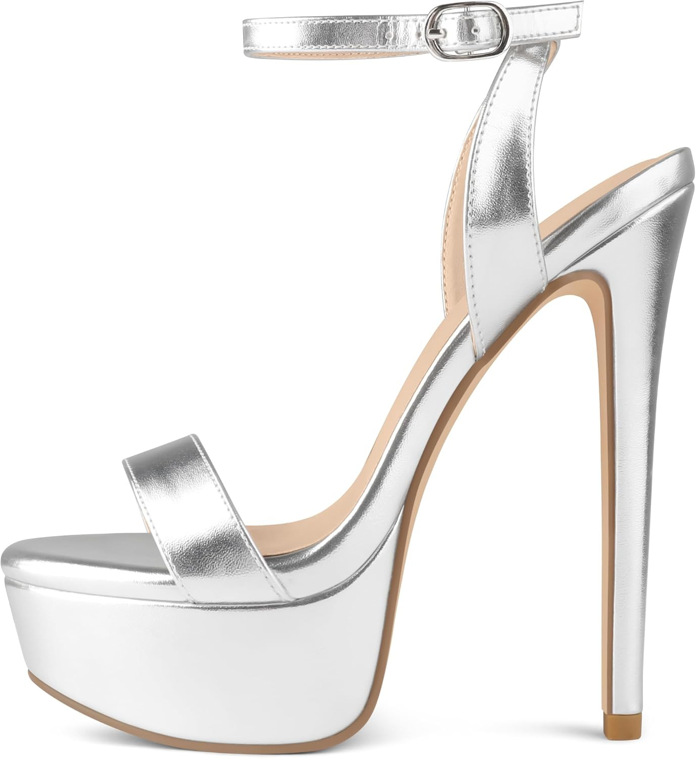 MERUMOTE Women's Platform Heels Sky High Heel Sandals | Amazon (US)
