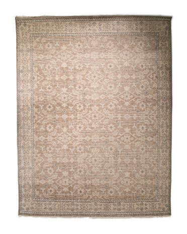 9x12 Wool Palace Aisha Hand Knotted Vintage Look Area Rug | TJ Maxx