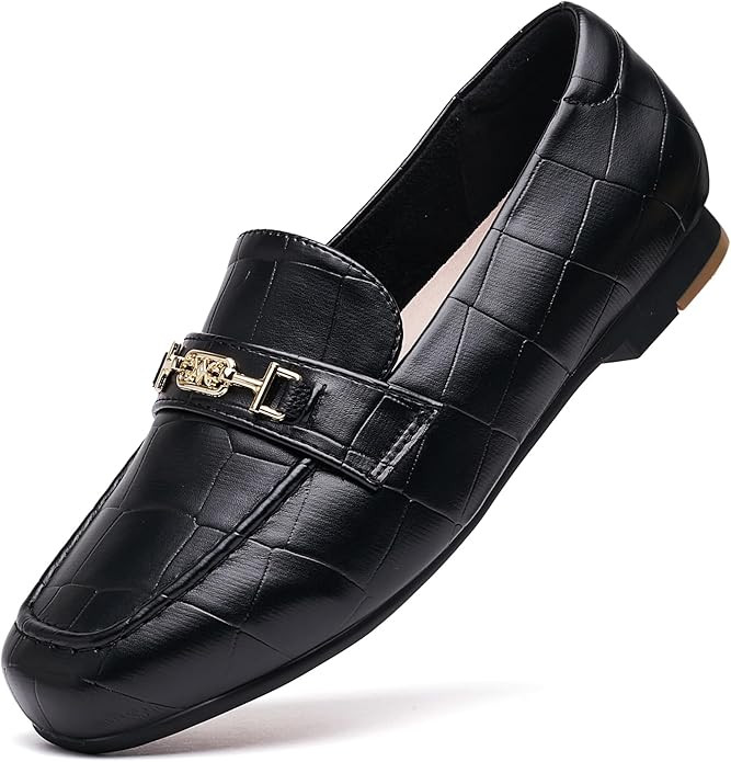Women's Loafer Shoes Leisure Slip On Work Shoes Comfort Walking Flats | Amazon (US)