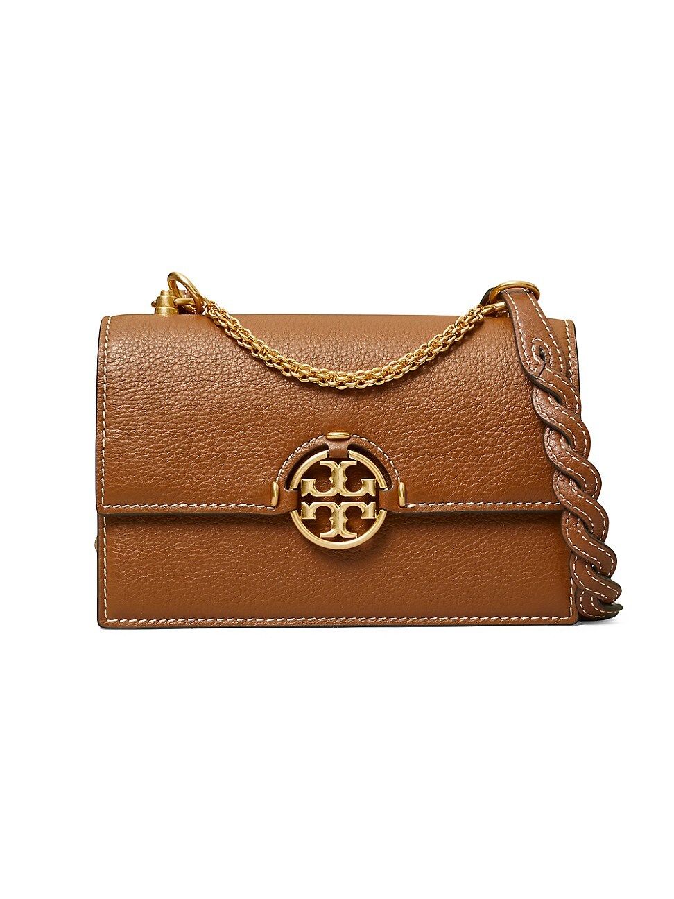 Tory Burch Women's Miller Mini Leather Shoulder Bag - Brown | Saks Fifth Avenue