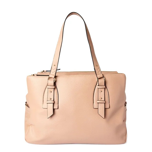 Time and Tru Women’s Triple-Section Weekender Bag Latte | Walmart (US)