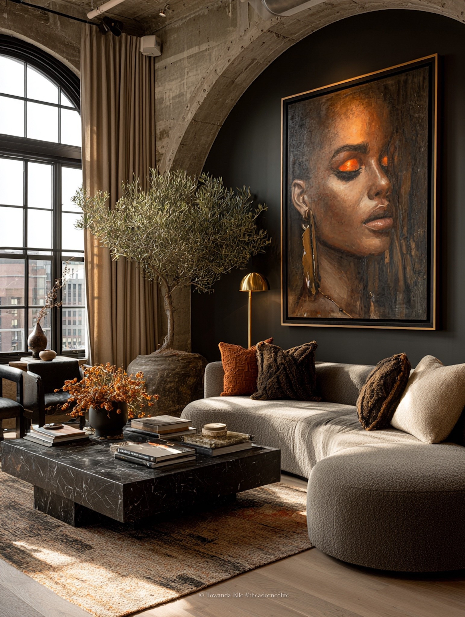 Afrocentric living room with statement art

#LTKHome