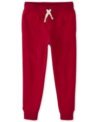 Boys Active Fleece Jogger Pants | The Children's Place  - CLASSICRED | The Children's Place