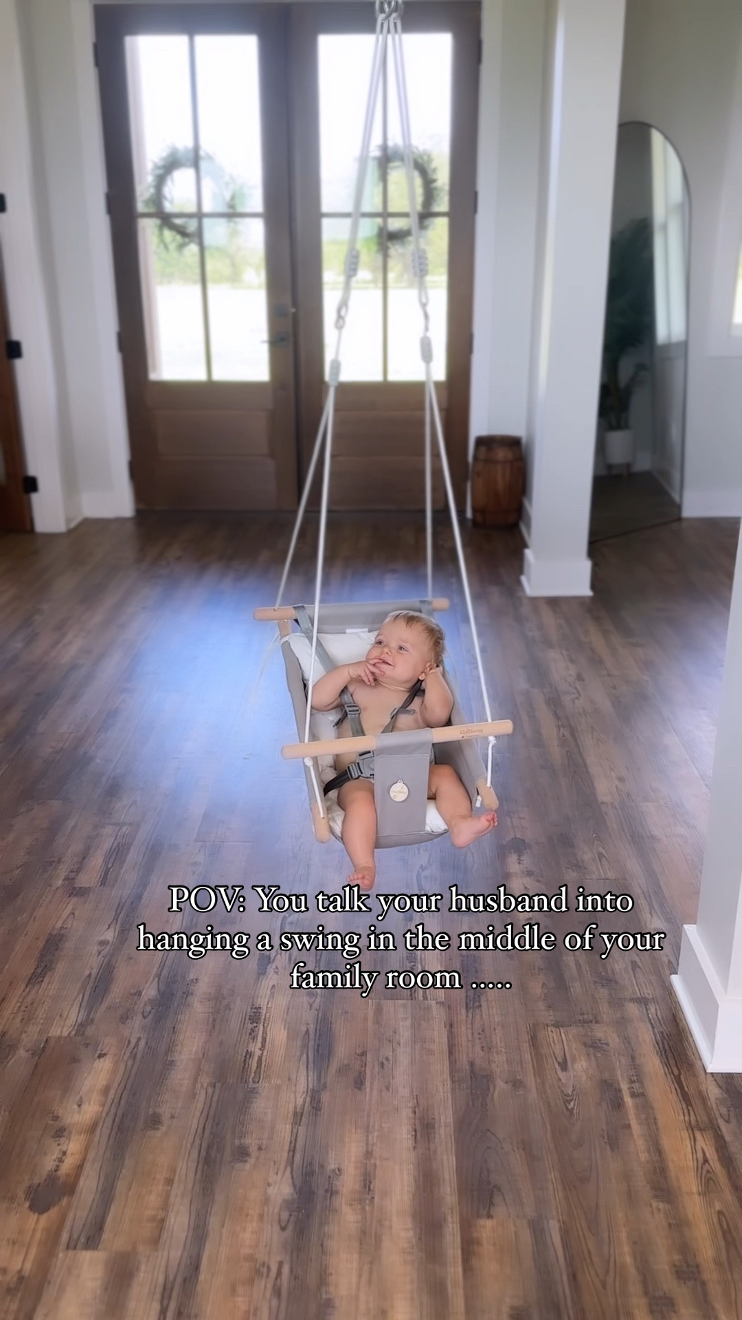 The best little indoor/Outdoor  baby - toddler swing and it’s currently  on sale!! 

#LTKVideo #LTKSaleAlert #LTKBaby