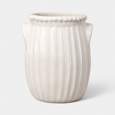 Beaded Cream Ceramic Utensil Holder - Threshold™ | Target