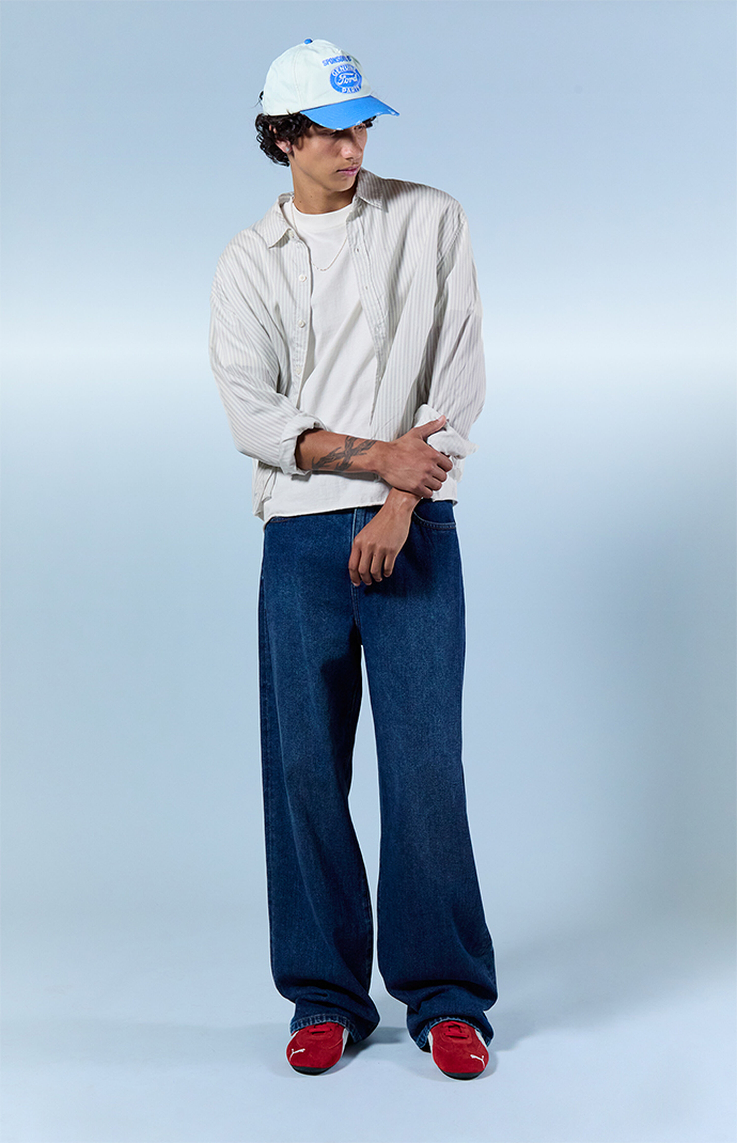Pacsun Blake Extreme Baggy Jeans Medium Blue | PacSun