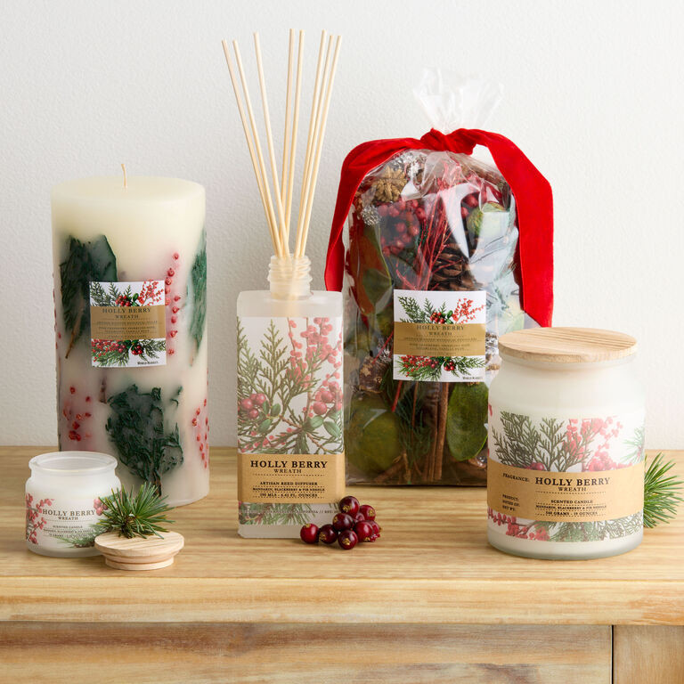 Winter Woodland Holly Berry Wreath Home Fragrance Collection | World Market