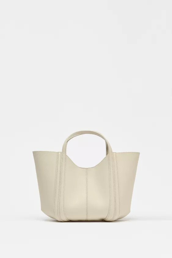 MINI CITY BAG WITH TOPSTITCHING | Zara UK
