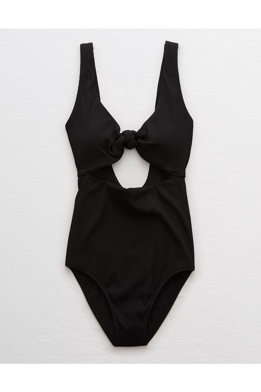 Aerie Ribbed Knot One Piece Swimsuit | American Eagle Outfitters (US & CA)