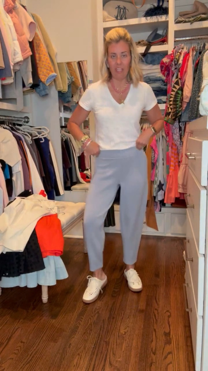 Let’s talk pants…spanx air essential barrels are my absolute favorite. I have them in so many colors. I think every closet needs a black pair. I wear mine casual and dressy. I’m going to link up my other closet staple pants. I wear small petite. 

#LTKOver40 #LTKdayinmylife #LTKmomlife