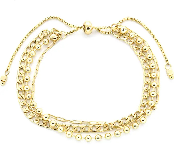 Triple Layered Chain Slider Bracelet | Nordstrom