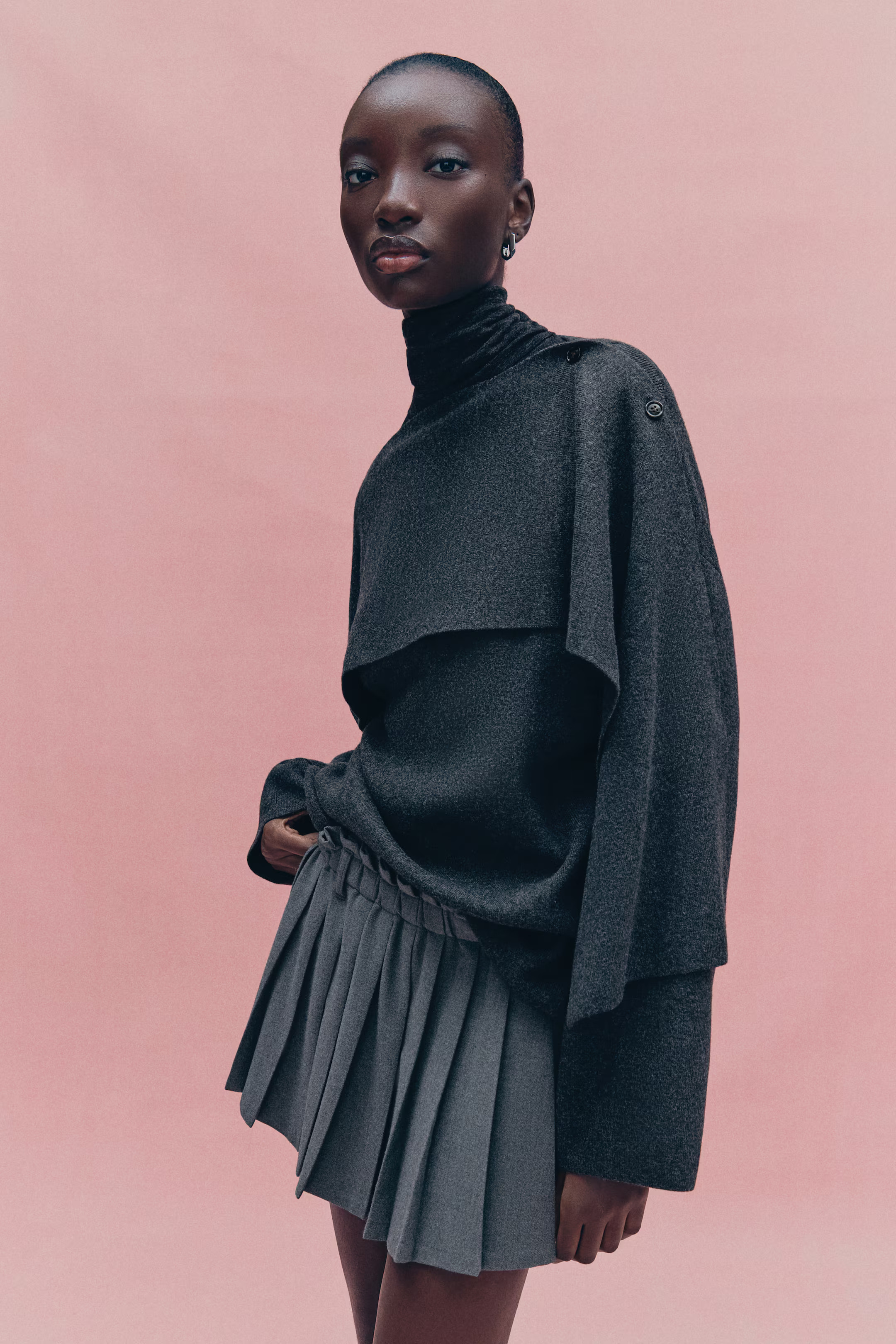 Pullover mit Schaldetail | H&M (DE, AT, CH, NL, FI)