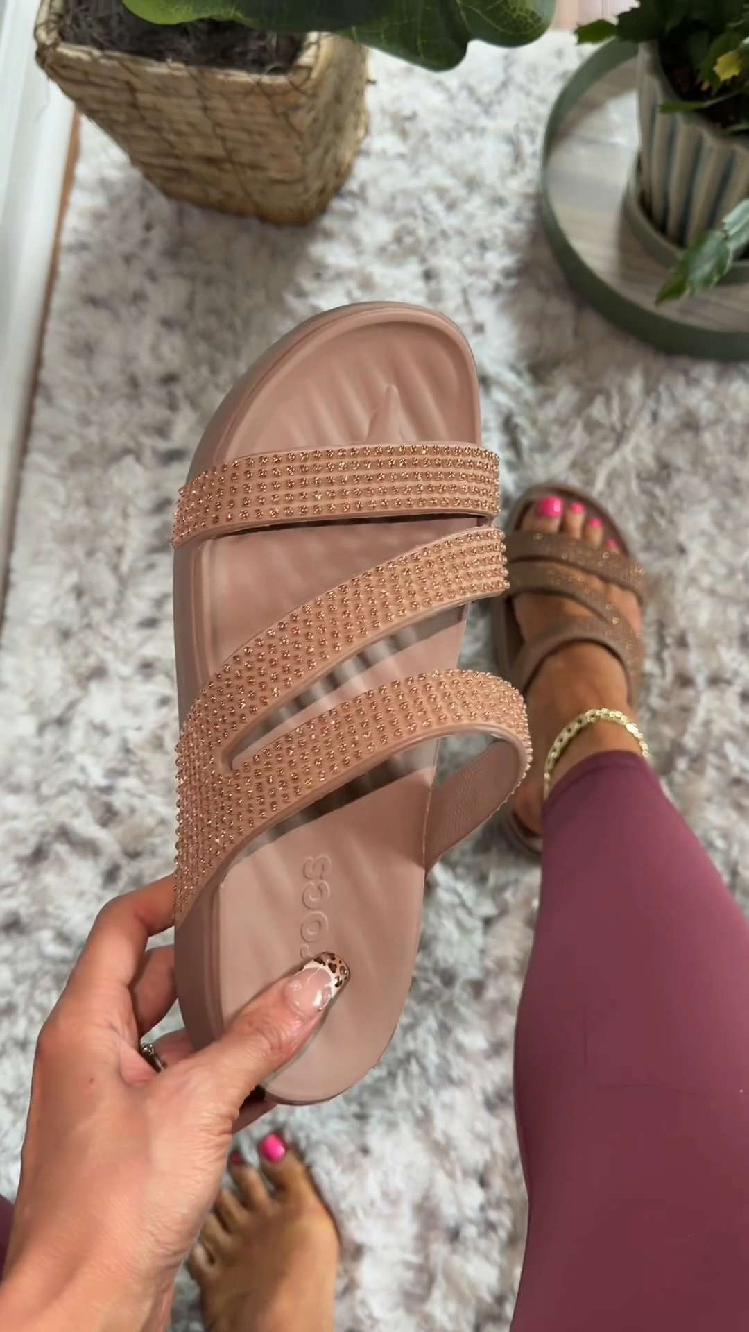 Definitely an every comfy sandals but looks so elevated cause of the gems. 

#LTKStyle #LTKFootwear #LTKDaily #VacationStyle #OnRepeat #RealOutfits #earnscommissions 

 #LTKootd #LTKSeasonal #LTKOver40