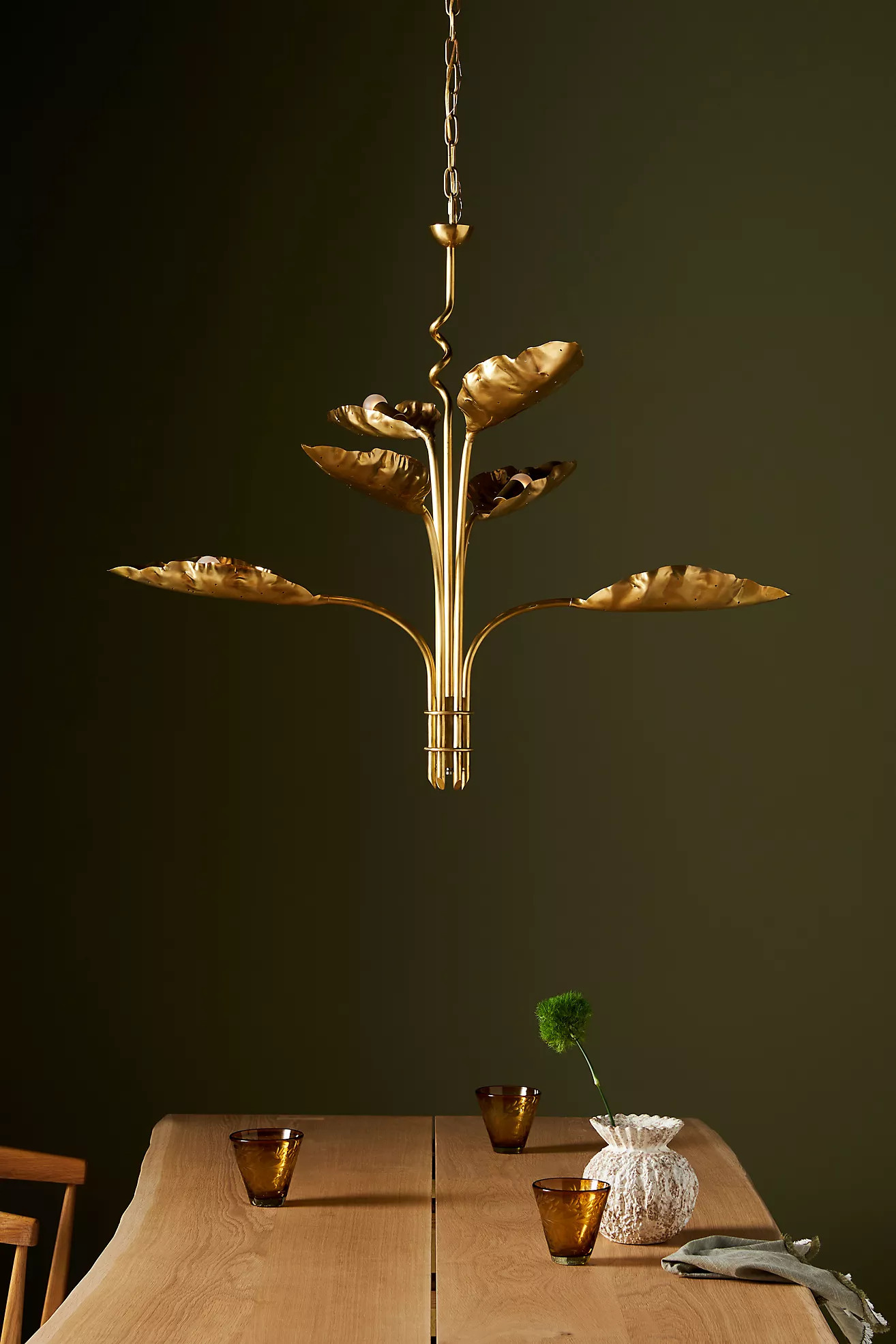 Pierced Leaf Chandelier | Anthropologie (US)