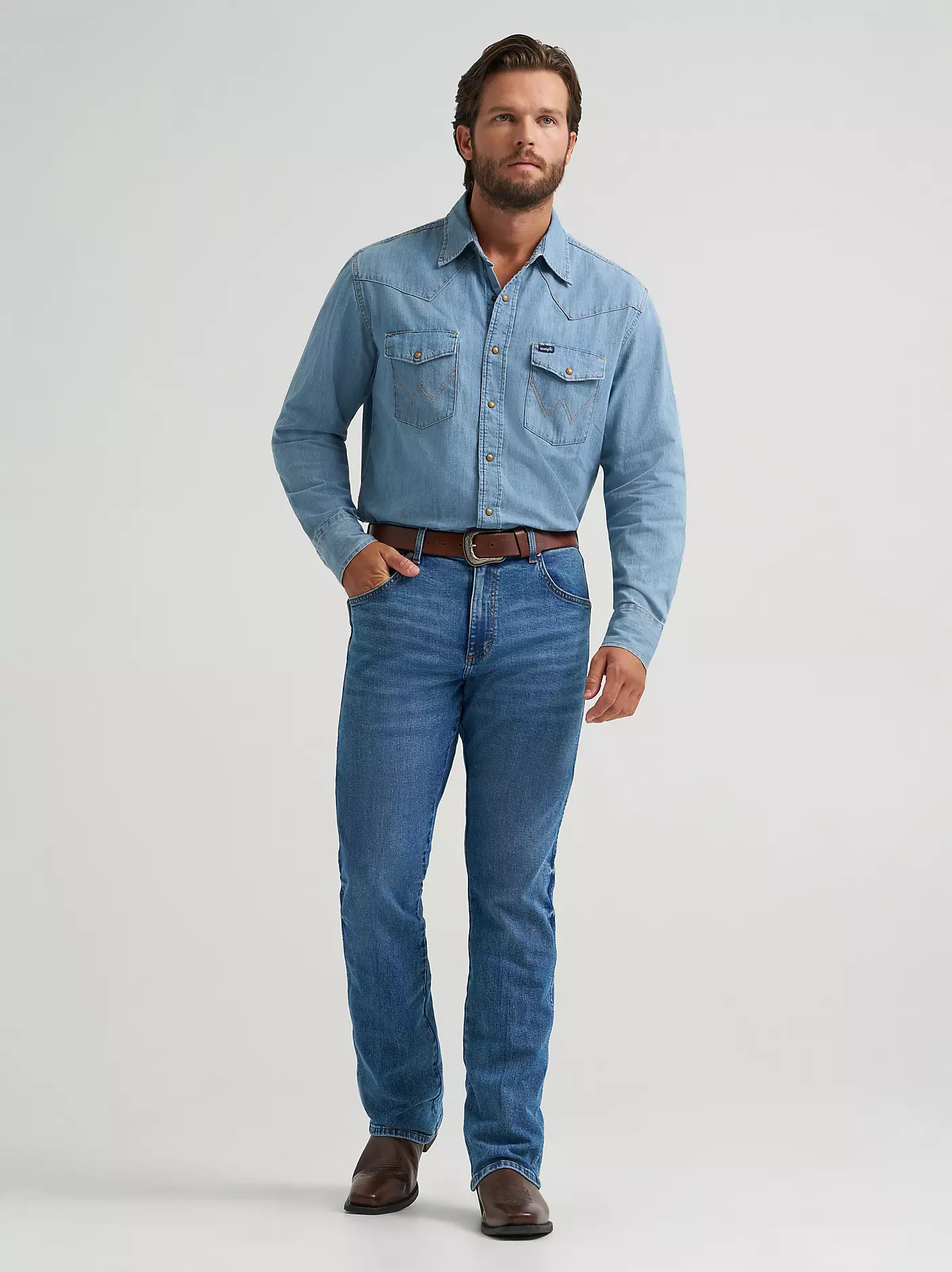 Men's Wrangler Retro\u00ae Slim Fit Bootcut Jean | Wrangler