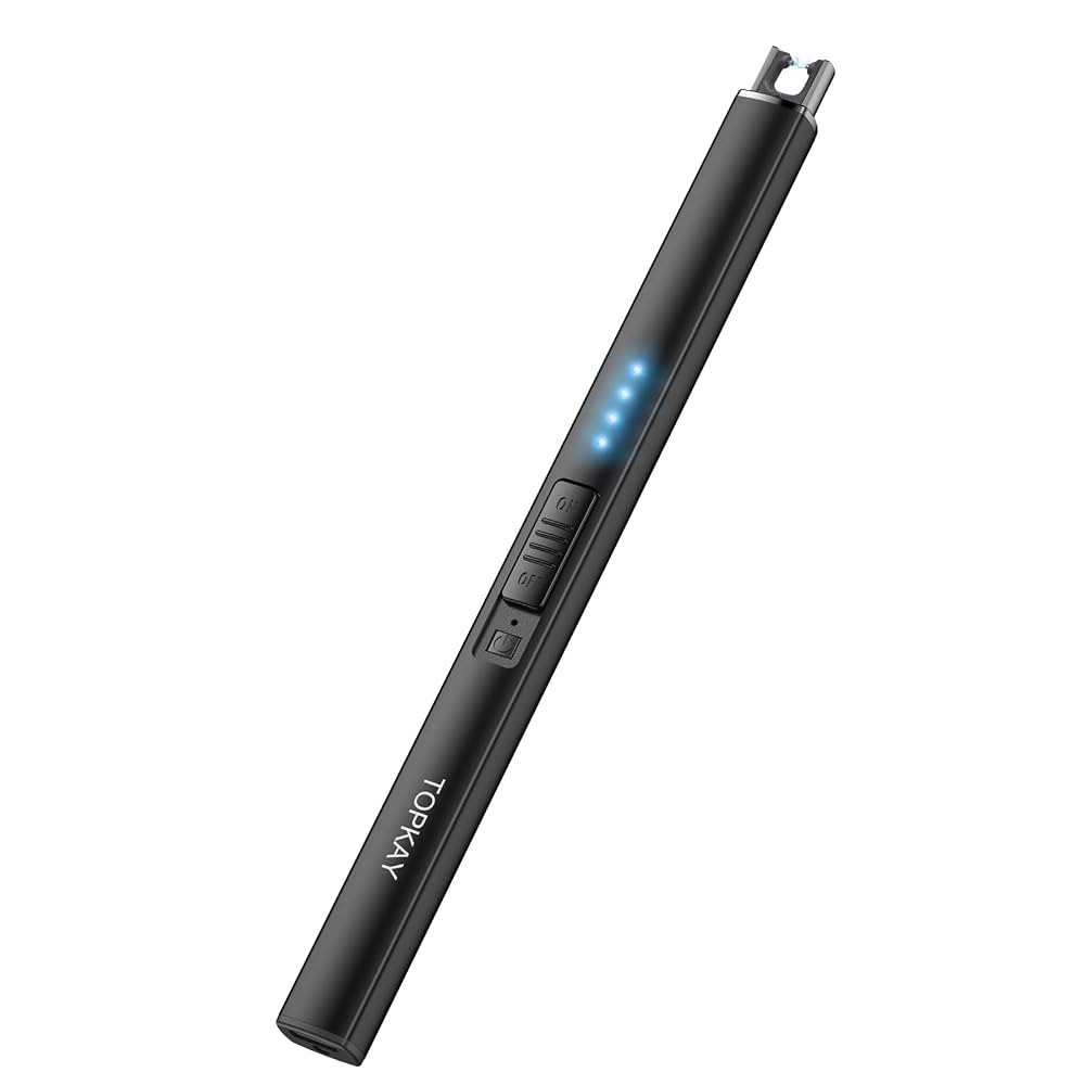 Electric Candle Lighter, Windproof Flameless USB Rechargeable Plasma Arc Long Lighter for Grill F... | Amazon (US)