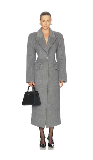 Mariela Coat in Charcoal Grey | Revolve Clothing (Global)